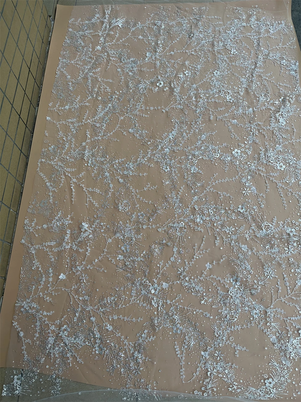 

Lace Fabric Nigeria glitter Fabric Luxury L-1308728 African Lace Fabric for Wedding Party Bridal Lace Fabrics