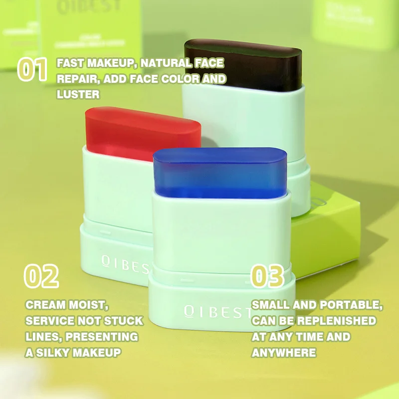 ルージュブラッシュクリームメイクアップアイシャドウナチュラルヌード保湿リップ＆チーク両用バイタリティブラッシュスティック