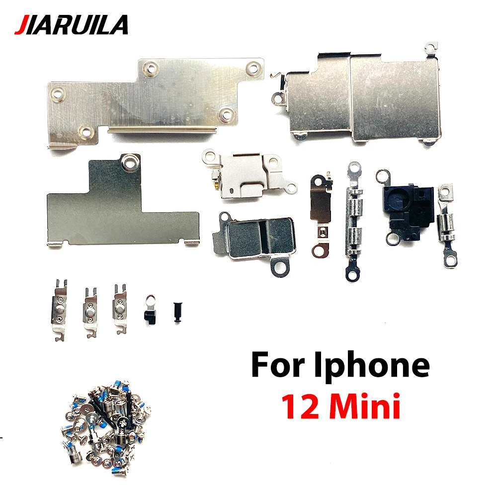 Inner Metal LCD Battery Cover Plate with Screws For Iphone 12 13 Pro Max Mini Bracket Holder Clip Screw Parts