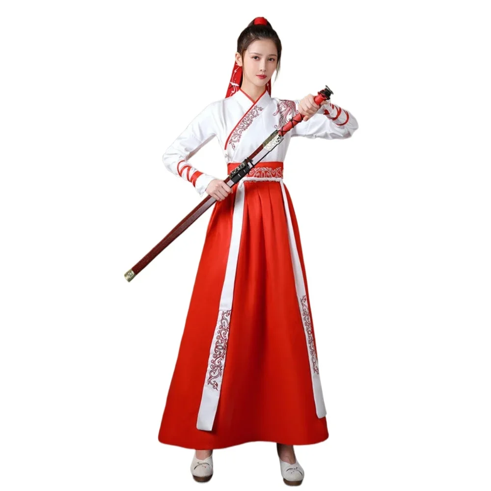 Stage Performance Costume Party Adult Women Clothing Chinese Hanfu Kungfu Ethnic Style Cosplay Man Clothes Kids Kungfu Boy Girl