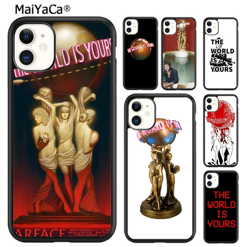 حافظة هاتف MaiYaCa Scarfaces The World Is Yours لهاتف iPhone 17 Air 16 15 plus 11 12 13 14 pro max shell coque