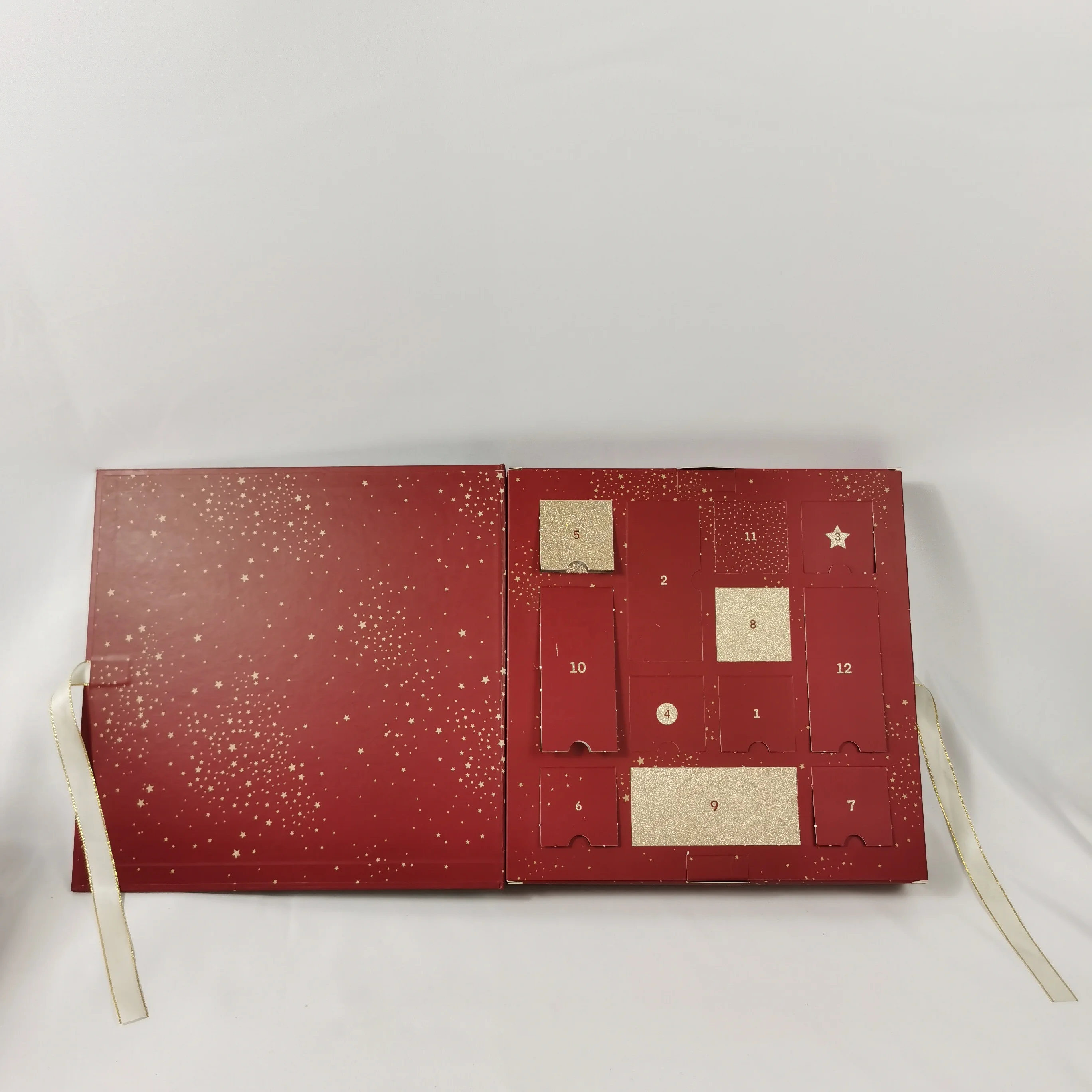 customized. Custom Chocolate Advent Calendar Empty Luxury Cardboard Paper Gift Cosmetic Packaging Countdown Christmas Advent Cal