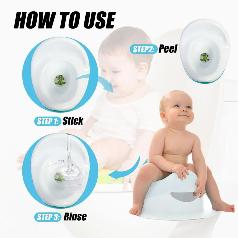 Eco-friendly Potty Training Toilet Sticker Bright Color Build Self-esteem Great Pee Targets Potty Training Seat Sticker