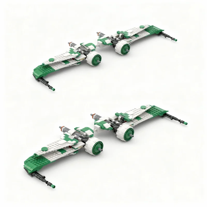 306pcs MOC Modular Streetscape ARC Wings Star Battle Model Building Blocks Toy Architecture Christmas Gifts Creative Idea Kids