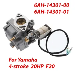 6AH-14301-00 Boat Outboard Carburetor For Yamaha 4-Stroke 15HP 20HP F15 F20 Outboard Engine Motor 6AH-14301-01