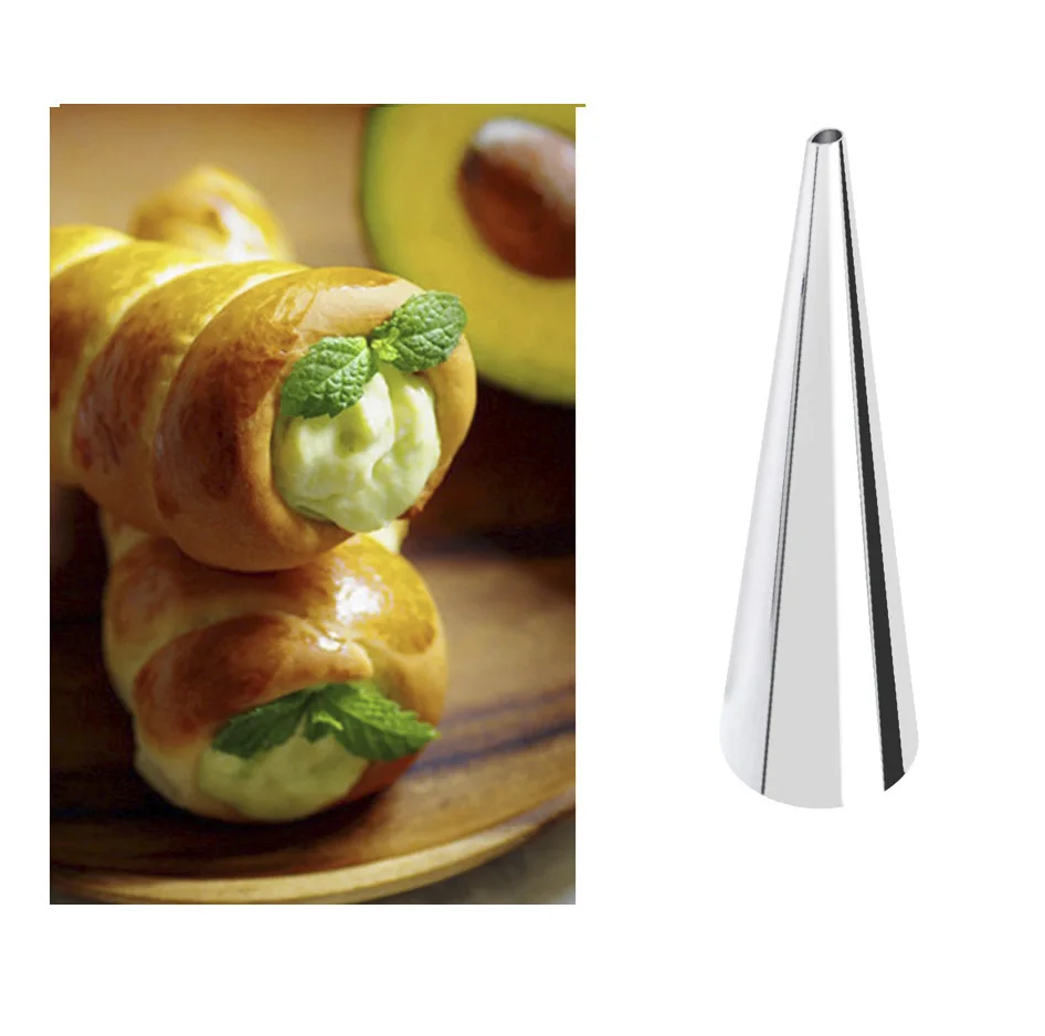 

10-Piece Set of Stainless Steel Croissant Molds DIY Baking Molds Danish Large and Small Croissant Molds