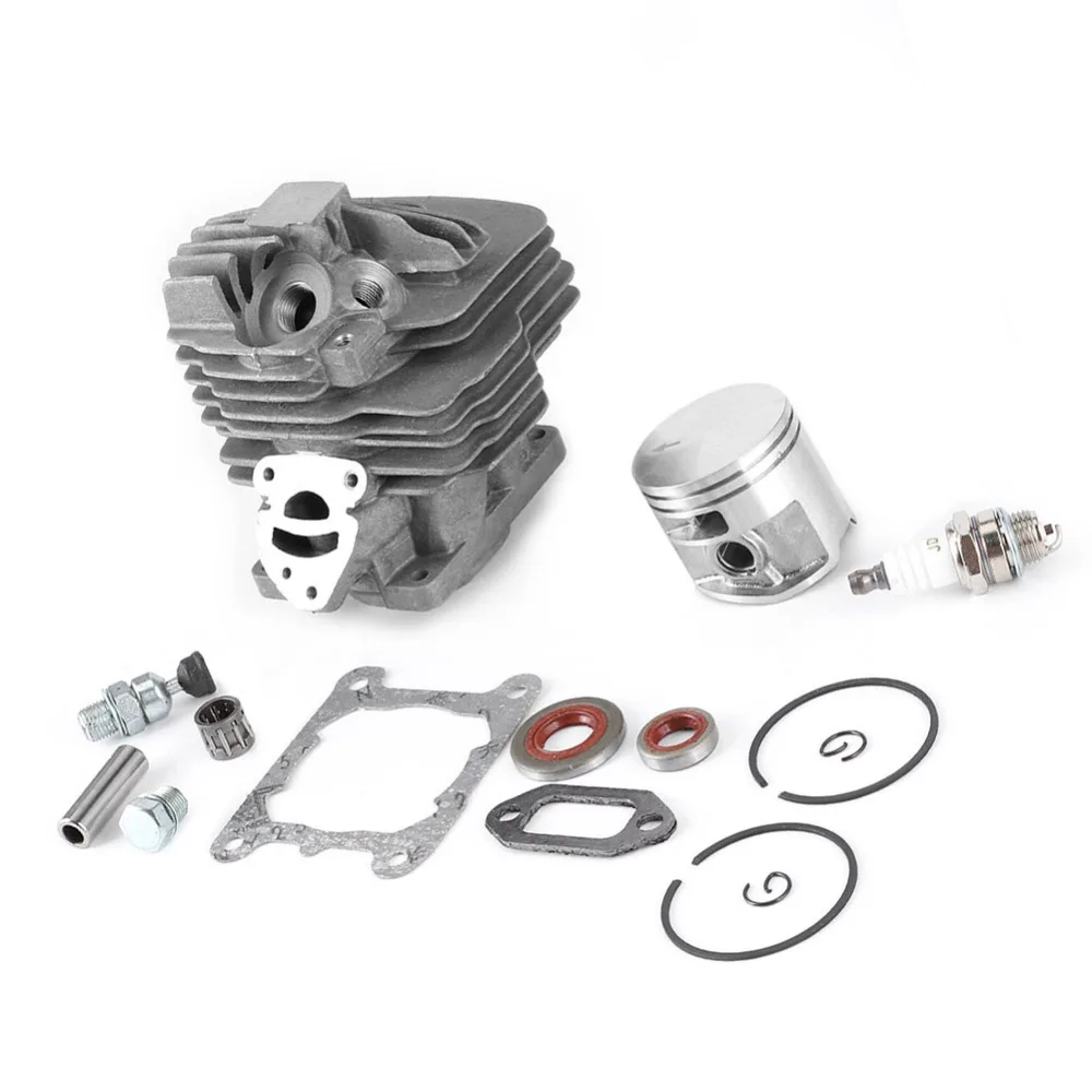 Durable Grey Cylinder Piston Kit Compact Easy to Install Chainsaw Piston Kit Metal Chainsaw Parts for MS261