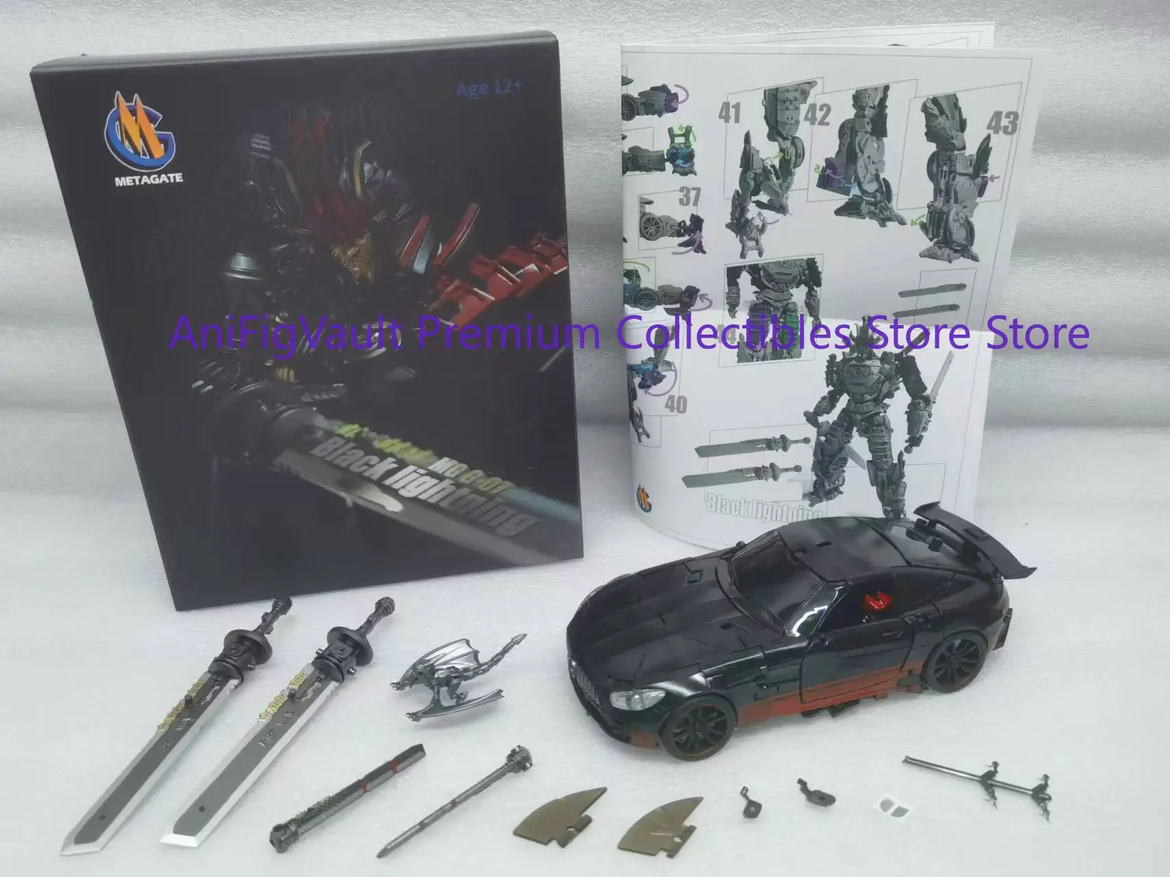 【EN STOCK AGORA】MotoGate-G07 Haiku MG G07 G-07 Original Drift Black Lightning Three Warriors Car Plane MetaGateG07 Figura de acción