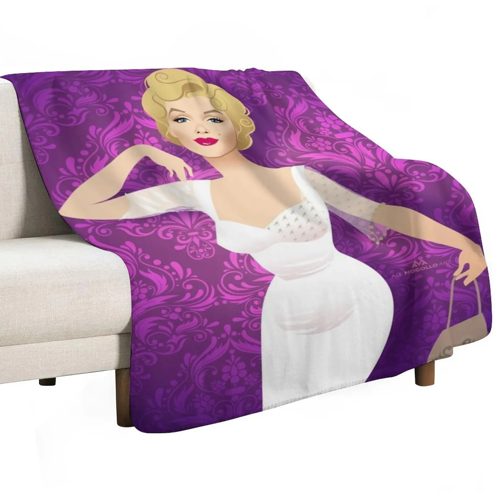 Elsie Marina Throw Blanket Vintage blankets ands Summer Luxury Designer Loose Blankets For Sofas Blankets