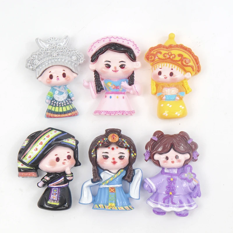 10/100PCS Resin Accessories Miniatures Craft Chinese Ancient Customs Scrapbooking Patch DIY Children Hairclip Decor Cabochons