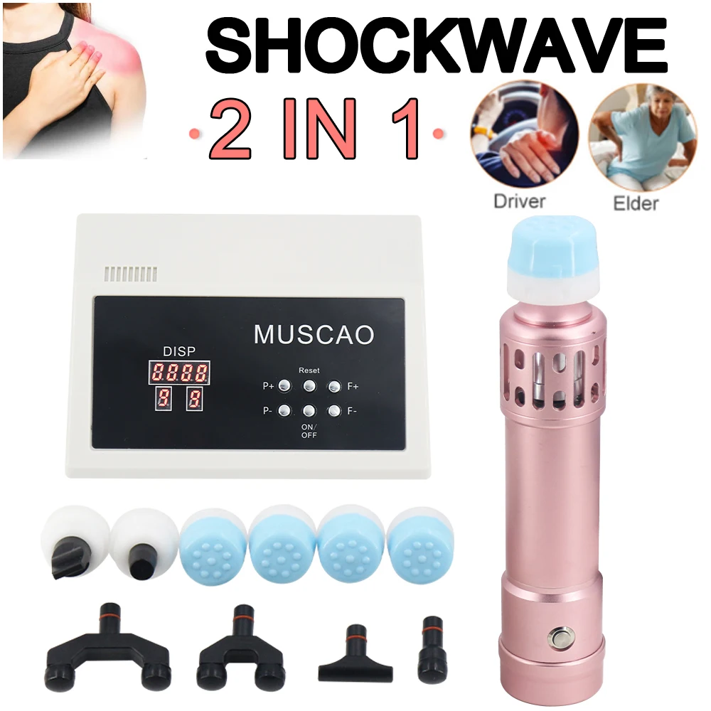 

Professional Shockwave Therapy Machine Sport Injury Pain Relief Electric Physiotherapy Health Care Chiropractic Massager Gun