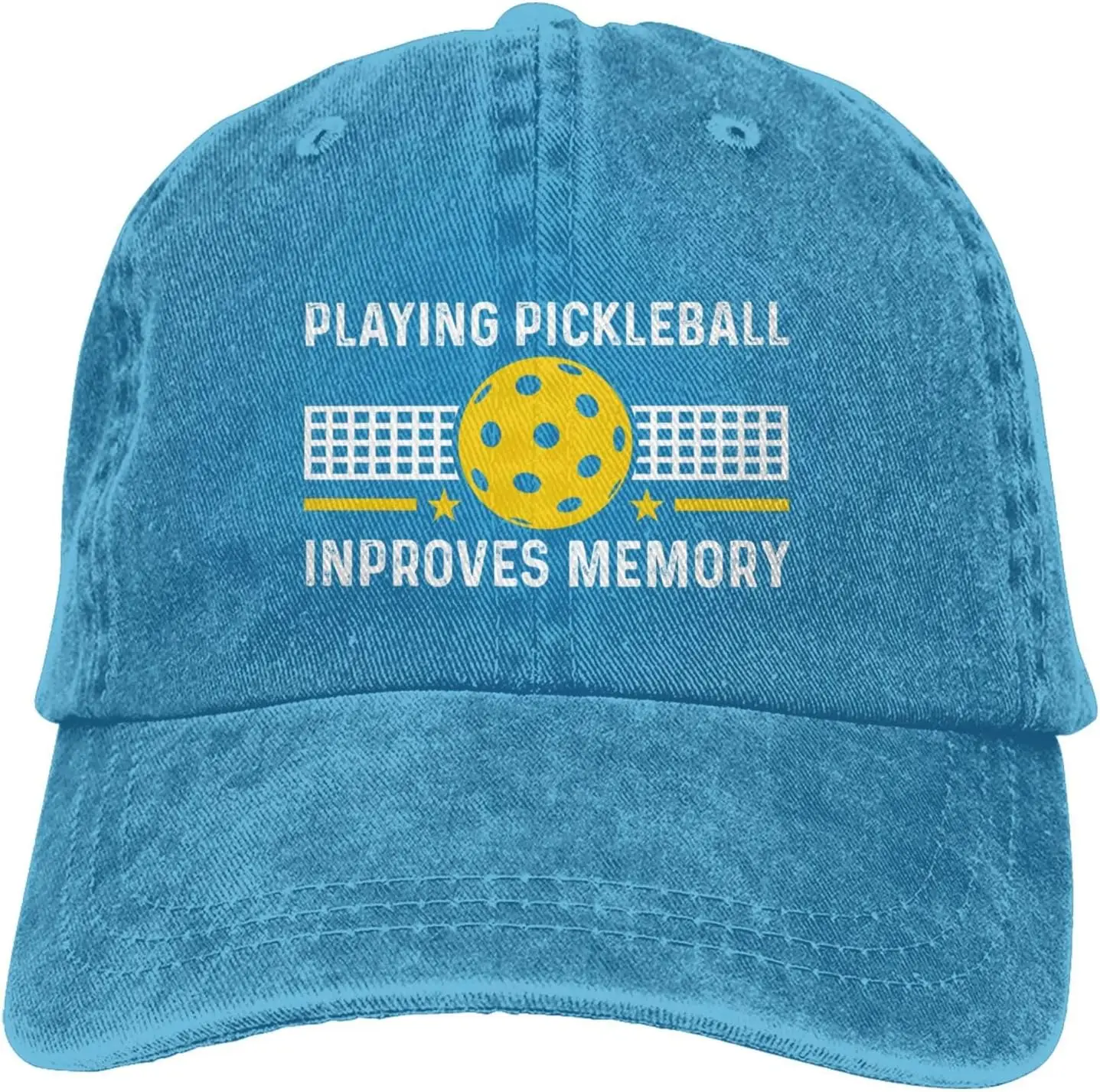 Playing Pickleball Inproves Memory Hat Men Baseball Caps Adjustable Cap
