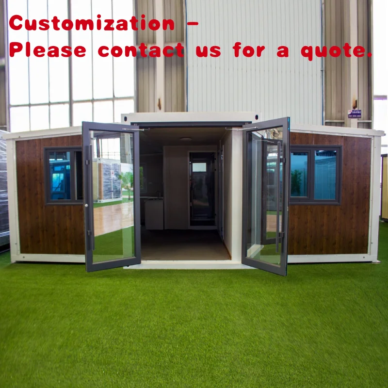 

Изготовленный на заказ. Наружный водонепроницаемый 20/30/40 футов расширяемый контейнер для дома с двойным крылом складной Casas Prefabricadas из стального сэндвича