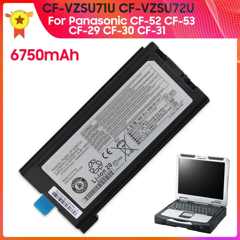 

New Replacement Battery CF-VZSU71R CF-VZSU71U CF-VZSU72U for Panasonic CF-52 CF-53 CF-29 CF-30 CF-31 CF-VZSU46 CF-VZSU1430U