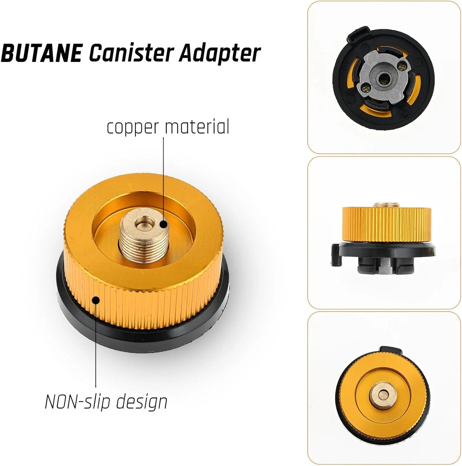 2 قطعة موقد للتخييم علبة الوقود الغاز محول مجموعة علبة عبوة محول ث/MSF-1a و EN417 صمام ليندال 8 مللي متر منفذ بارب #3