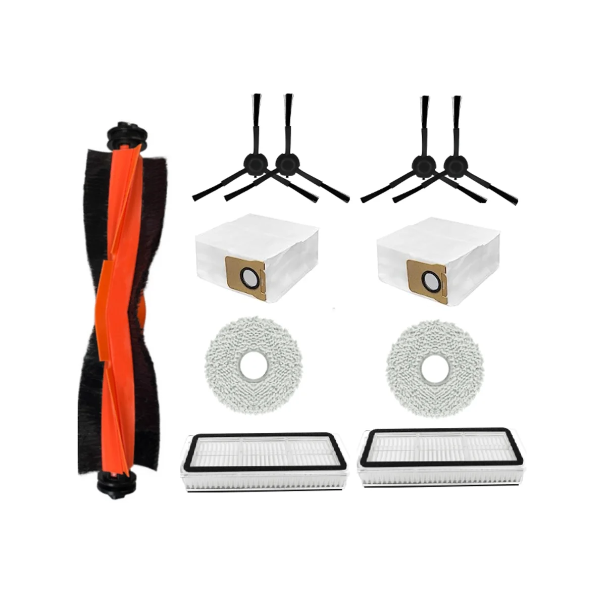 11 قطعة ل X20 برو/X20 روبوت مكنسة كهربائية الرئيسية الجانب فرشاة الغبار حقيبة ممسحة القماش تصفية