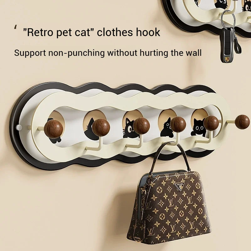 

Новая настенная вешалка с допамином, креативный декор, настенные крючки, стеллаж для хранения в прихожей, настенные крючки для хранения ключей, подвесная стойка для сумок без удара