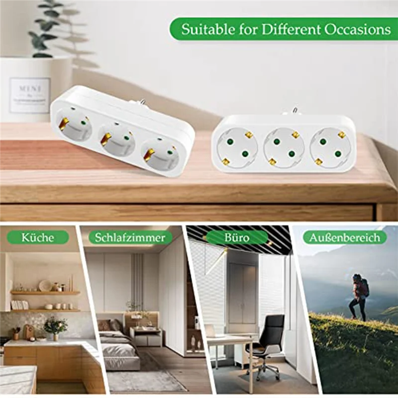 

Пакет ABGR-2 с несколькими розетками без кабеля, адаптер для розетки 250 В/16 А, портативные розетки, вилка европейского стандарта