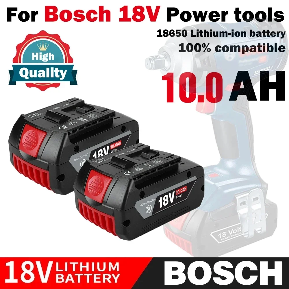 

Высокопроизводительный литий-ионный аккумулятор BOSCH 18 в, 4,0 Ач, 18 в, 5,0/Ач, Профессиональный Аккумулятор GBA GSR GSB BAT609, аккумуляторная батарея