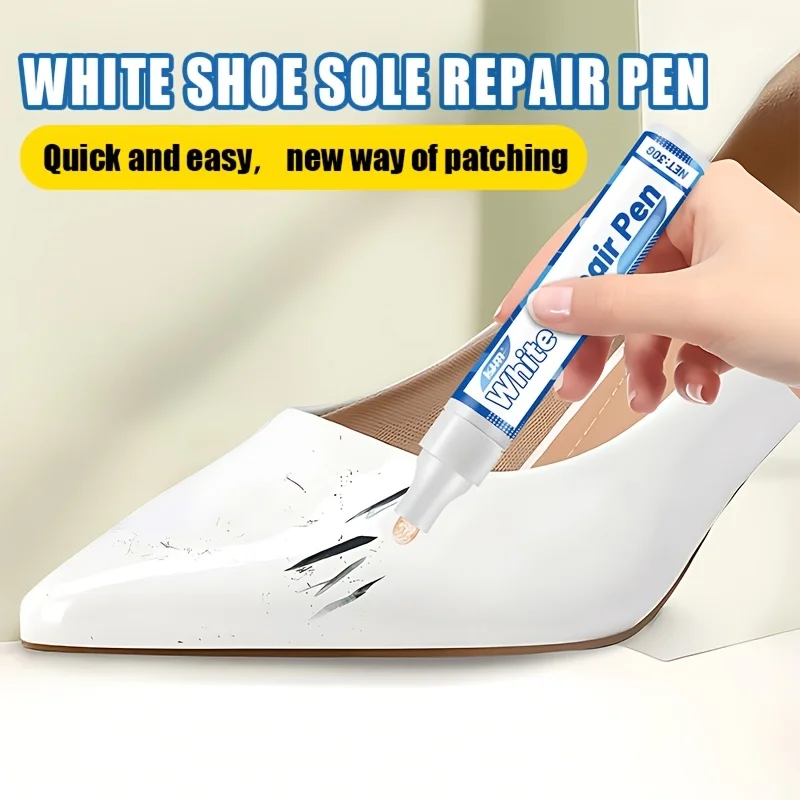 KJM - White Shoe Repair Pen 20g Scratch Cover Touch Up Marker For Sneakers Leather Shoes Renovation