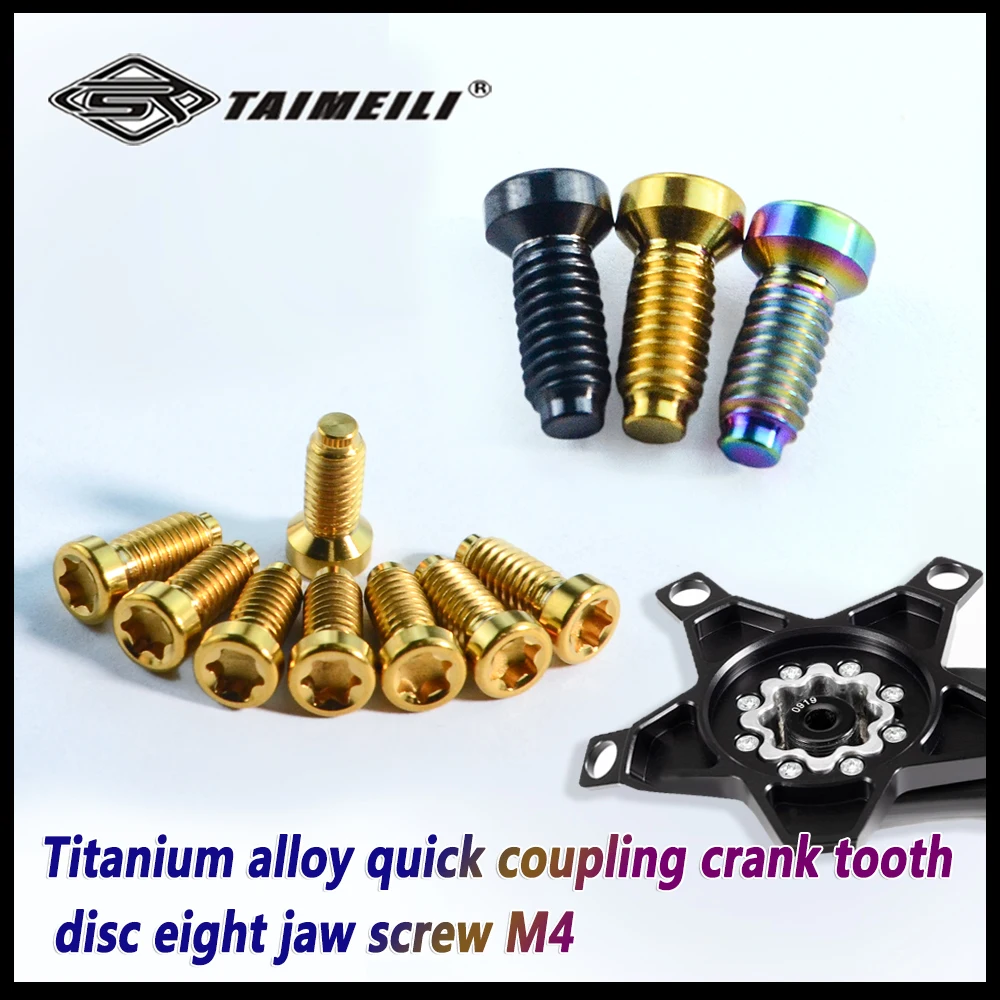 TAIMEILI Titanschraube M4 für SRAM Zahnrad-Scheibe Achtbacken-Schraube M4 – Detail 4