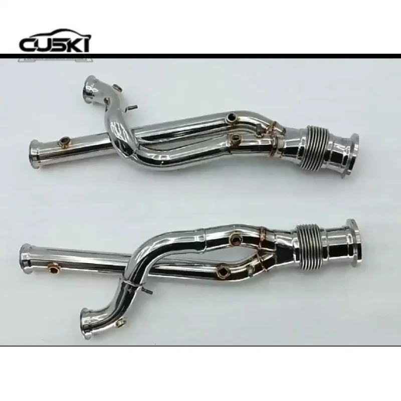 High Performance Exhaust Pipes branch downpipe for Lamborghini Aventador LP700-4 6.5 Stainless Steel Automobile Exhaust system