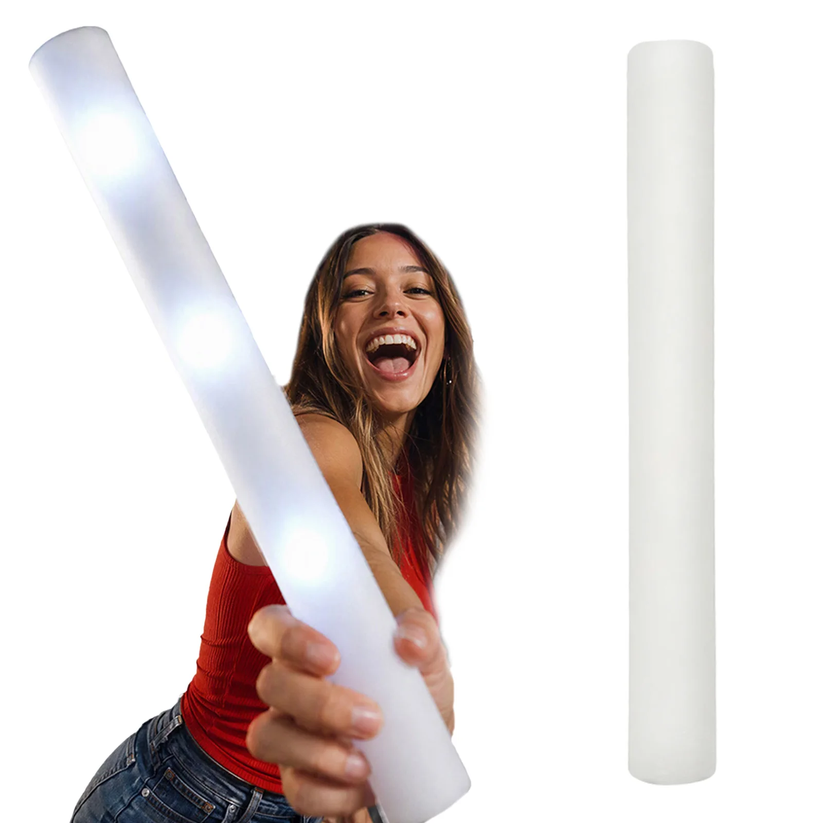 Tongkat LED Berwarna Putih yan - Flashing Led Foam Sticks Party ulasan dan harga