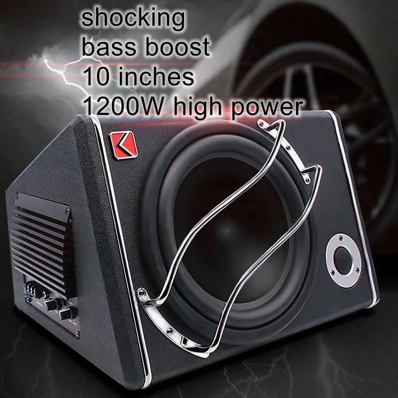 12V Active High-Power Car Subwoofer with Tweeter—10-Inch Car Subwoofer Upgrade