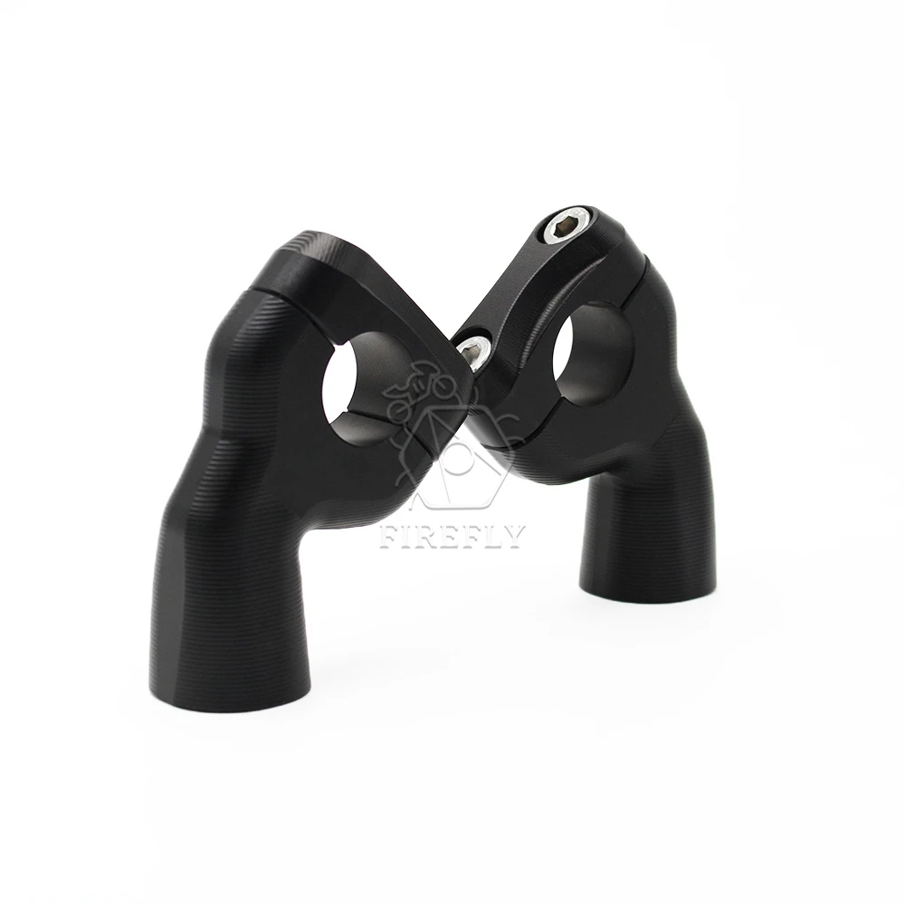 Motorcycle Accessories Handlebar Bar Riser Clamps Adapter for Triumph Bobber T100 T120 Speed Twin Black Raise the handlebars