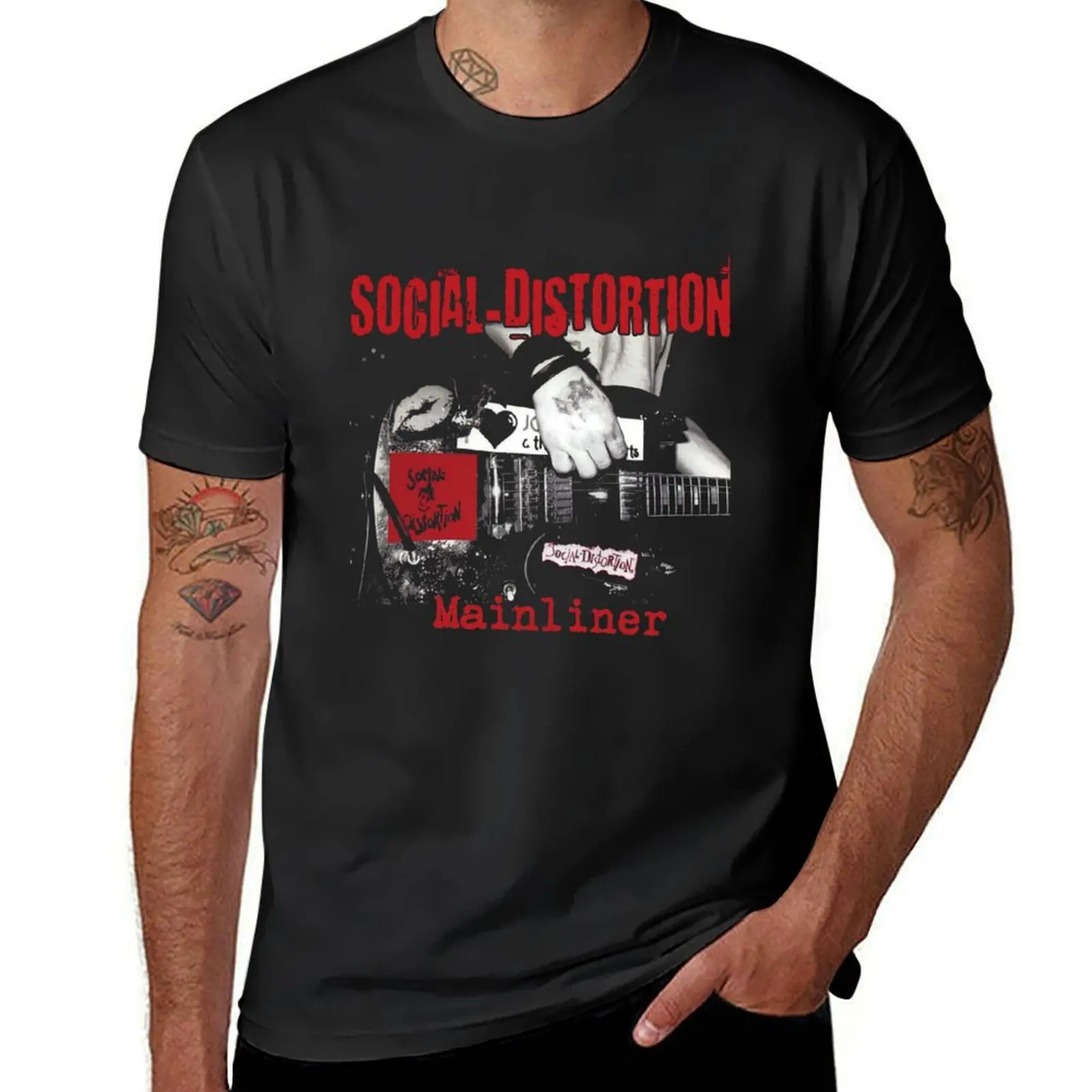 

Social Distortion Rock Band - Mainliner T-Shirt T-shirts man baggy shirts oversized t shirt mens designer t shirt