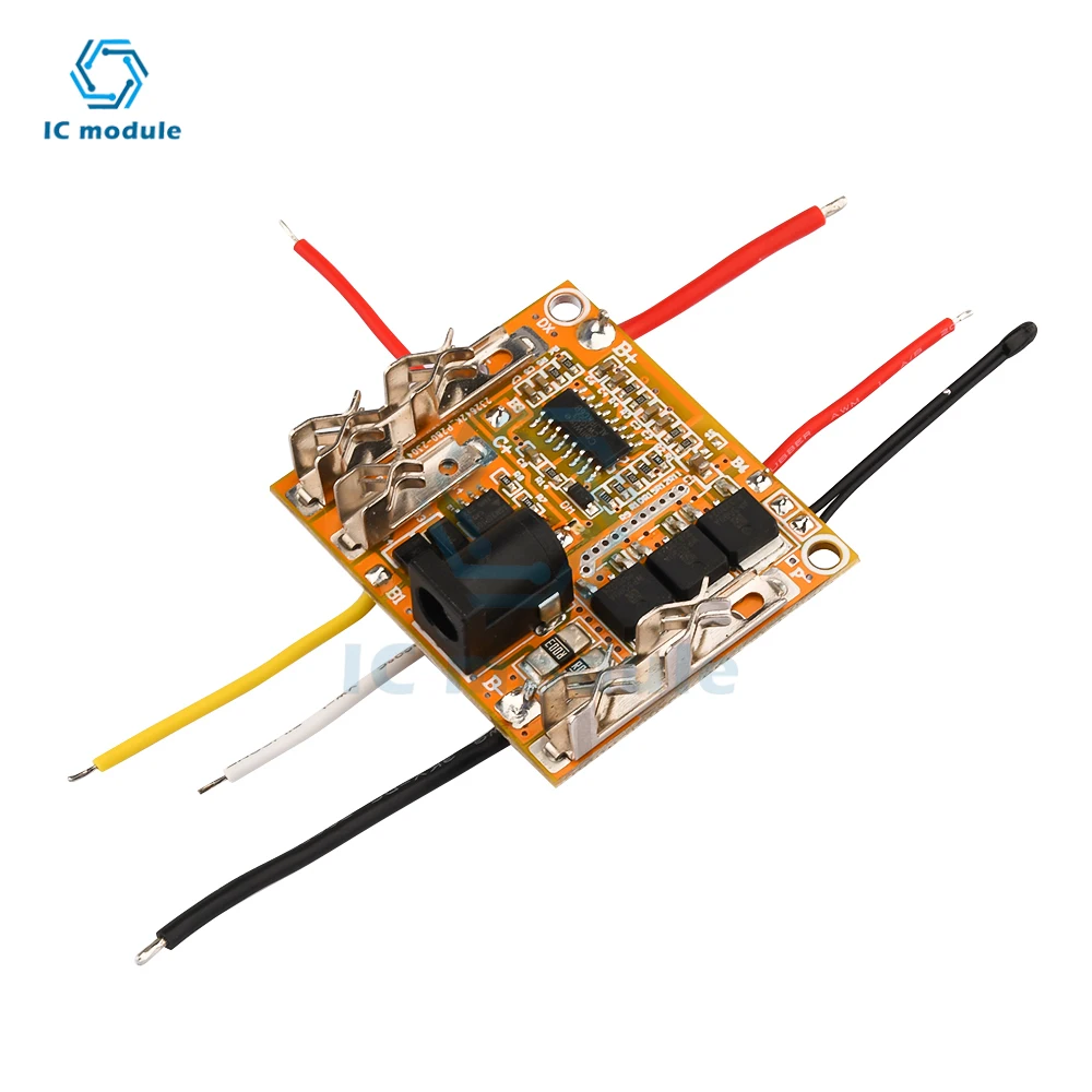 Circuito de protección de batería de litio de iones de litio 18650, 5S de placa de carga de 21V, módulo de celda Lipo, PCM, PCB, BMS para taladro