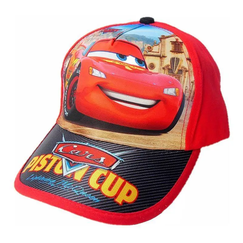 Lightning McQueen Cars Cars Cartoon Boys and Children Baseball Cap Creative Peripheral Anti-UV Sun Hat Sun Hat Gift Wholesale