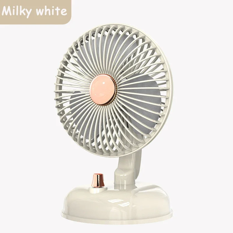 F10 Portable Shaking Small Fan Silent Table Desktop Electric Fan Type-C Lithium Battery Charging Fan For Home Student Dormitory