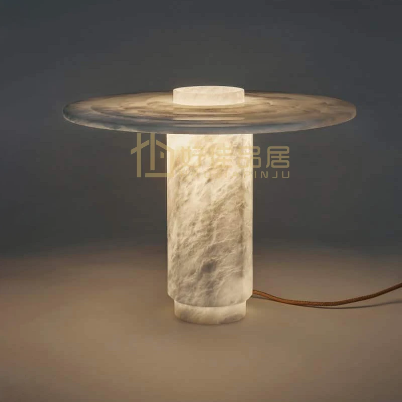 

Postmodern Spanish marble bedroom table lamp Nordic living room designer decorative lighting simple villa study lamp