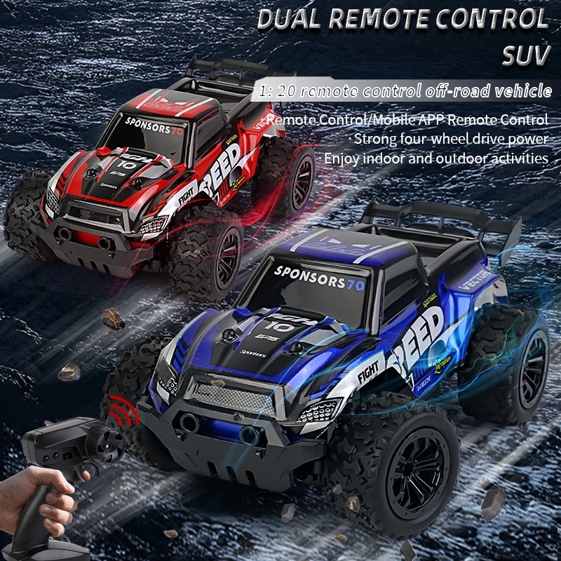 

Y22 2.4G Высокоскоростной радиоуправляемый автомобиль - Monster Truck с дистанционным управлением, светодиодной подсветкой и USB-зарядкой для детей