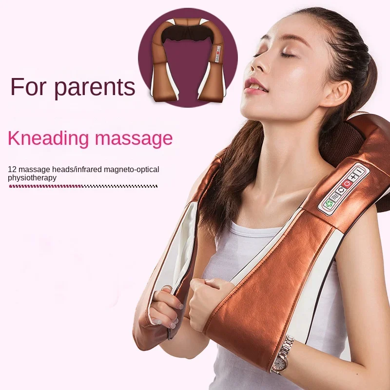 

Electric Heat Neck Massage Shawl Shiatsu Kneading Cervical Spine Massager Car Home Back Shoulder Neck Trapezius Muscle Massager