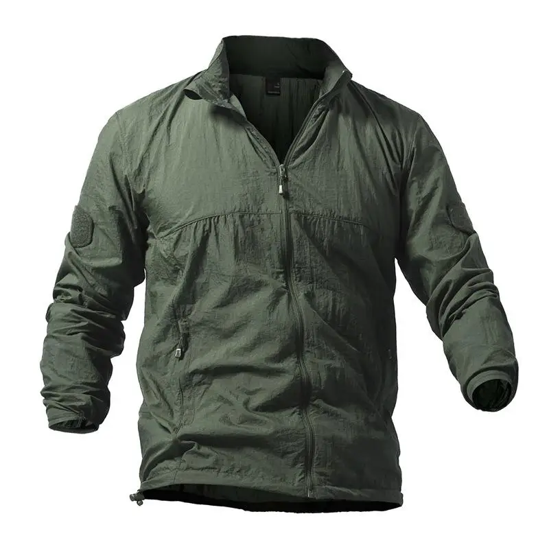 Uniforme militar ultrafino de secado rápido para hombre, chaqueta Softshell, abrigo táctico transpirable para verano