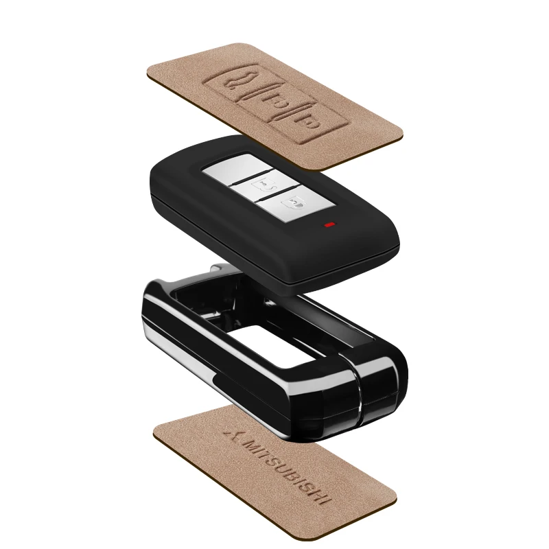Zinc Alloy Car Key Case Cover for Mitsubishi Outlander 2015 Lancer Eclipse Mirage Pajero Sport 2020G Pajero Sport 3 Accessories