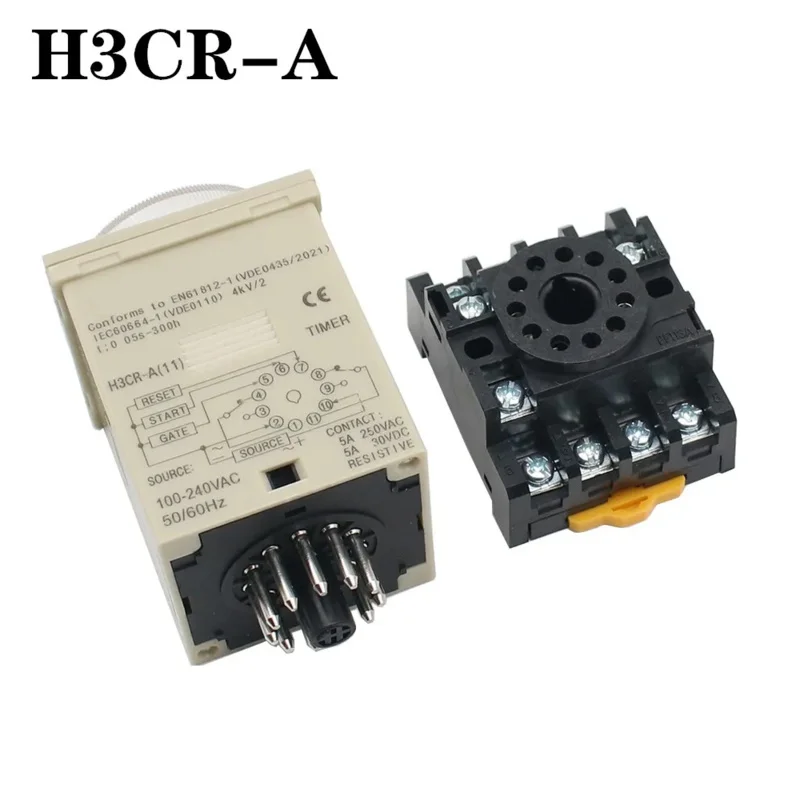 H3CR-A 11 Pin AC 100-240V Relay H3CR Series12VD 24VDC 100-240VAC 24-220VAC-Timer