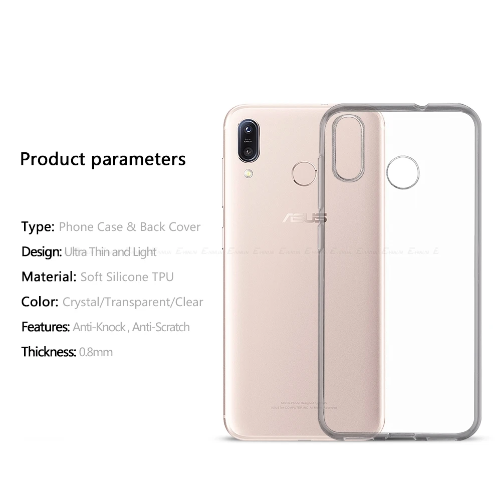 Ultra Slim Clear Silicone Case For Asus ZenFone Max Pro Plus M2 M1 ZB631KL ZB633KL ZB602KL ZB555KL Soft TPU Cover