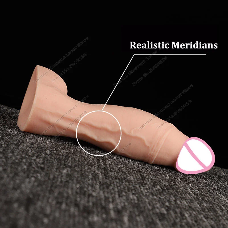 Sexy Soft Silicone Penis Realistic Dildo For Women Big Fake Dick Females Masturbation Tools Adult Erotic Sex Toys For Lesbian