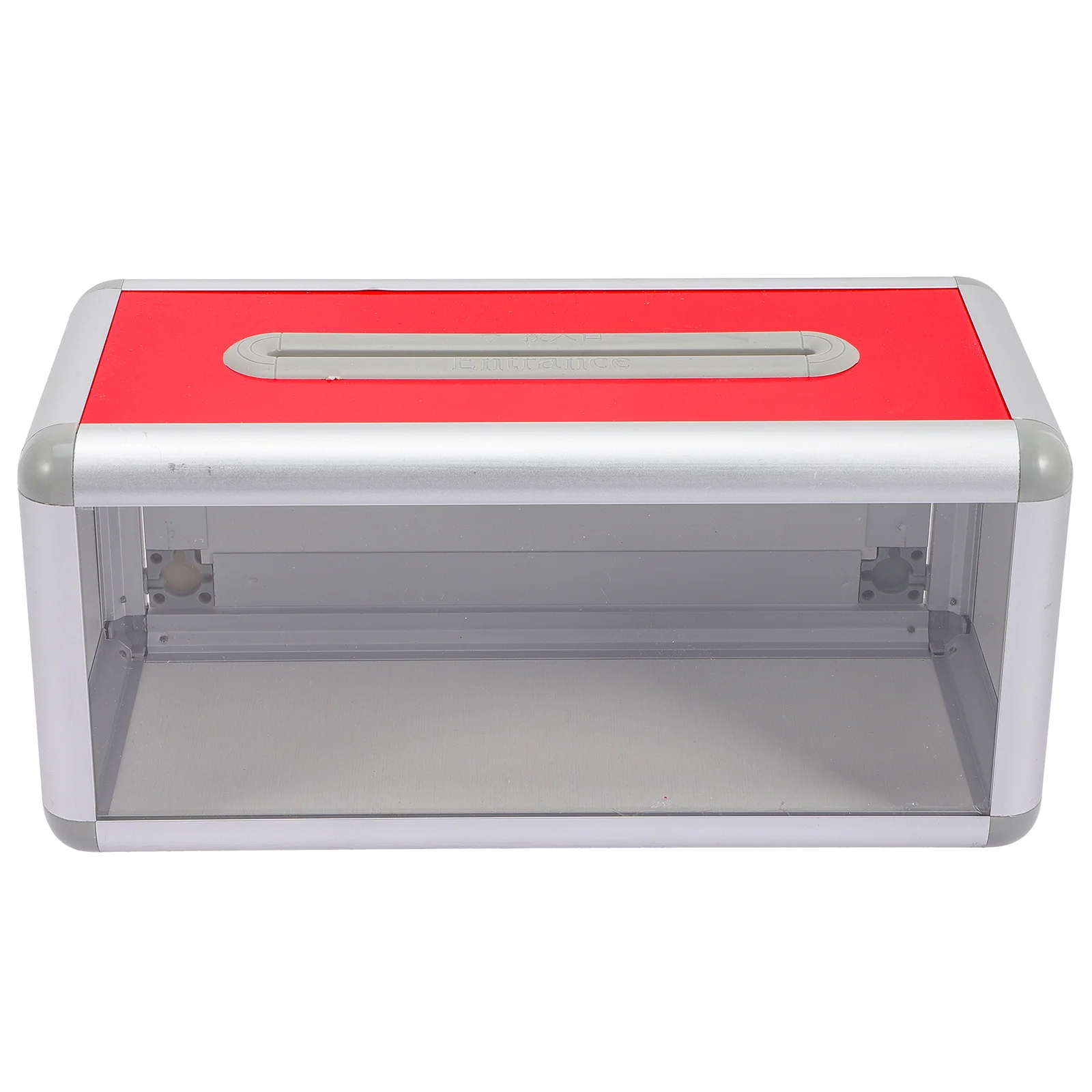 

Ballot Box with Lock Office Card Stand Business Cards Collection Case Acrylic Holder Clear Desktop Secure