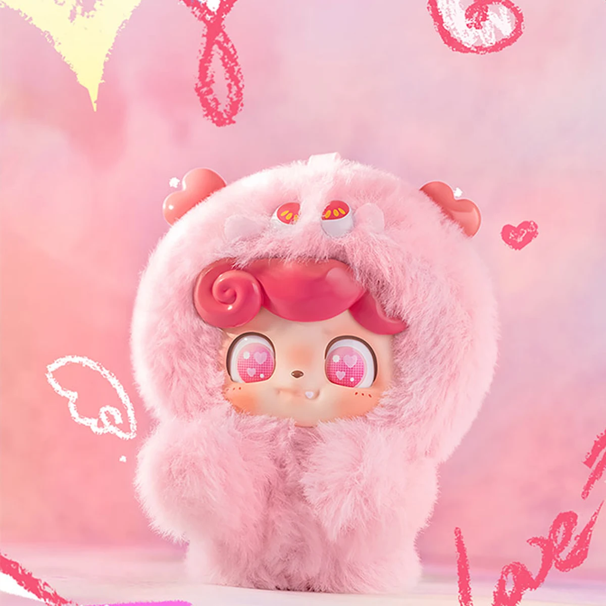 

HIPLAY JOTOYS Q.Kid Серия плюшевых эмоциональных пушистых монстров: коллекционная случайная фигурка в закрытой коробке