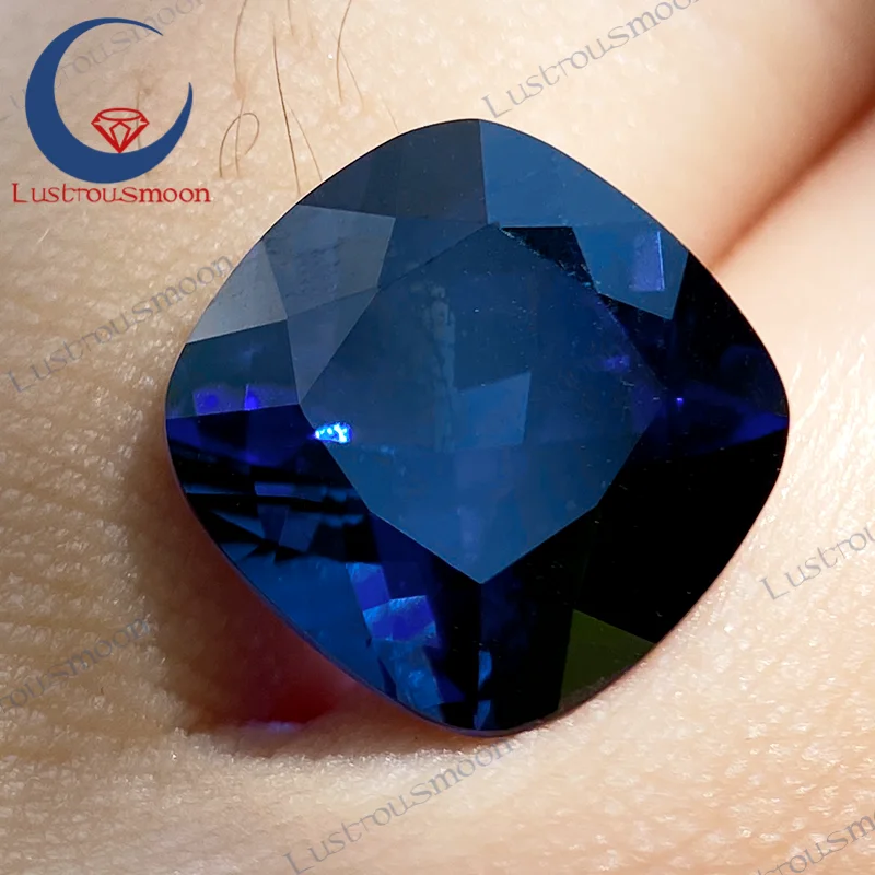 

Выращенный в лаборатории сапфир, драгоценный камень, квадратная огранка, королевский синий цвет, камень, синтетические сапфиры, свободные драгоценные камни, выберите сертификат AGL
