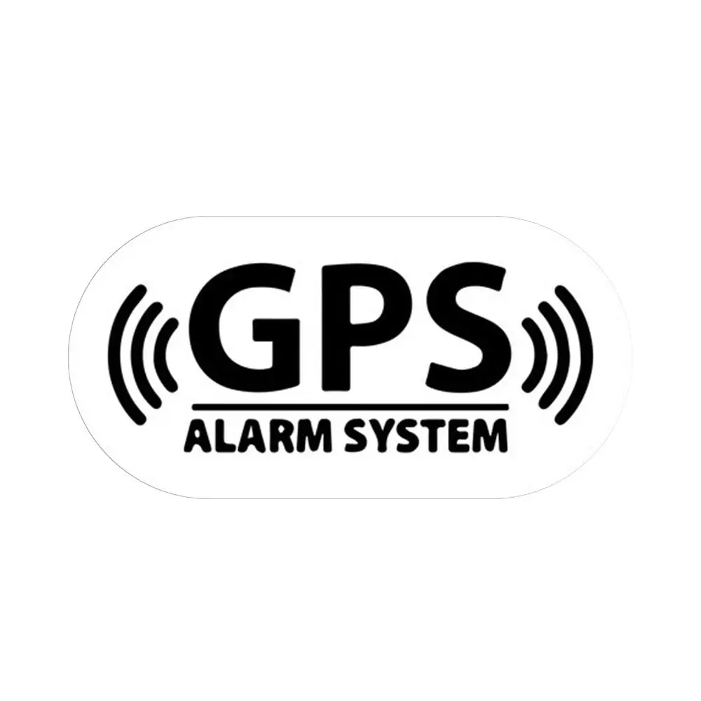 16*8cm GPS Tracking Alarm Sticker Tool Waterproof Multicolor Alarm System Decal Car Vehicle Supplies Reflective Warning Sticker