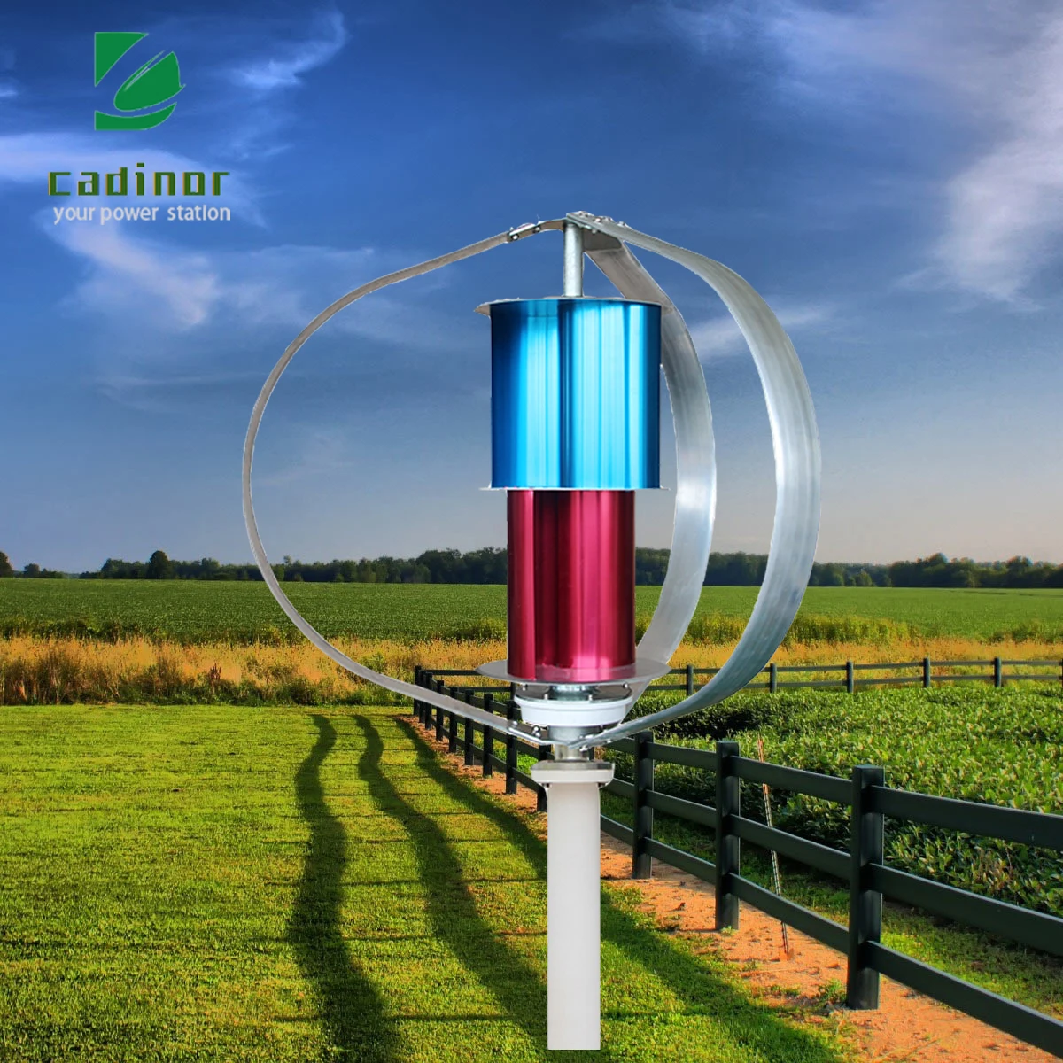 For Home Vertical Axis Wind Power Turbine  48V/24V  Wind Generator With MPPT Hybrid Controller For Camping Useing Free Energy