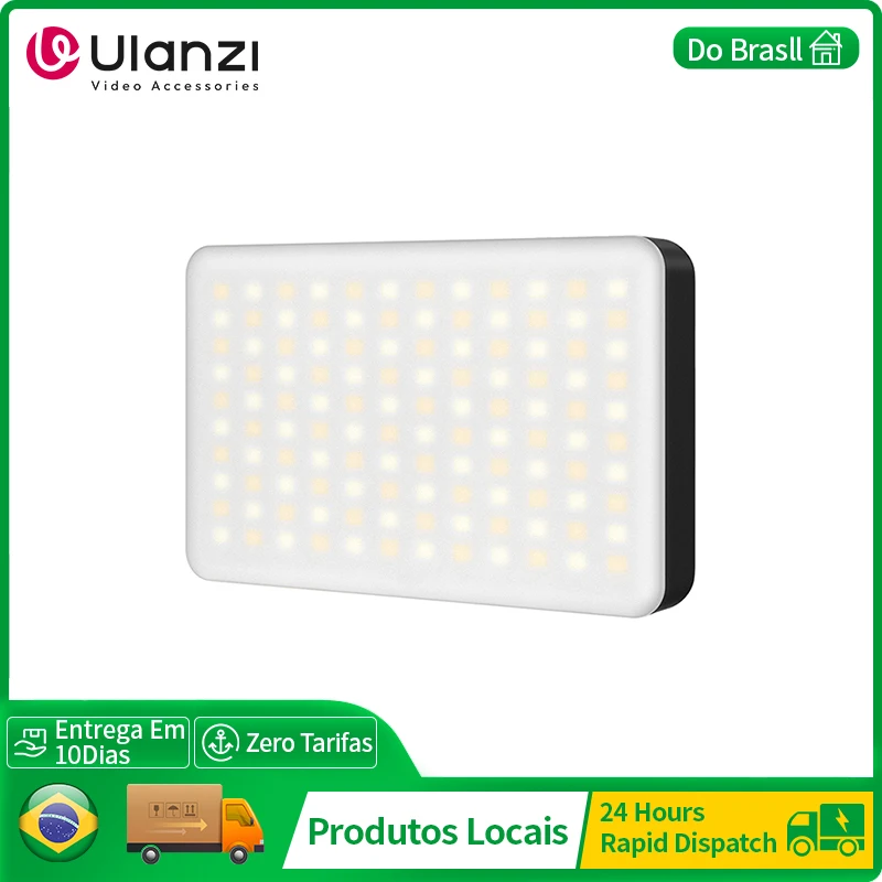 ulanzi-ledビデオライトvijim-vl120ビデオ会議照明ソフトボックスrgbカラーフィルター3200k-6500k