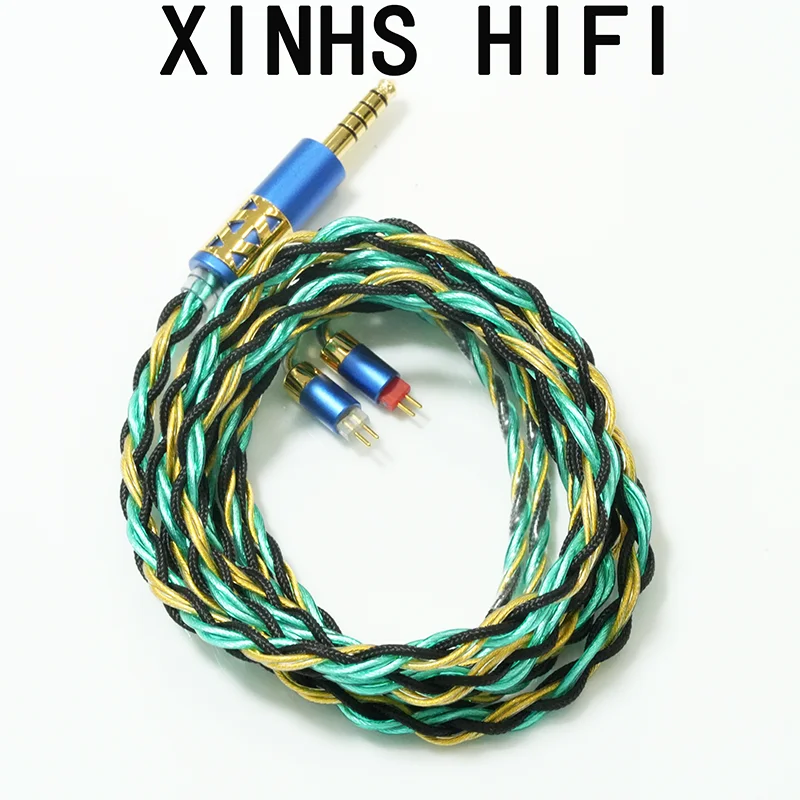 

XINHS HIFI 8-Core Black Green Silver Plated Copper Alloy Earphone IEM Cable With 3.5mm/4.4mm/2.5mm Plugs/ MMCX/2Pin/IE900