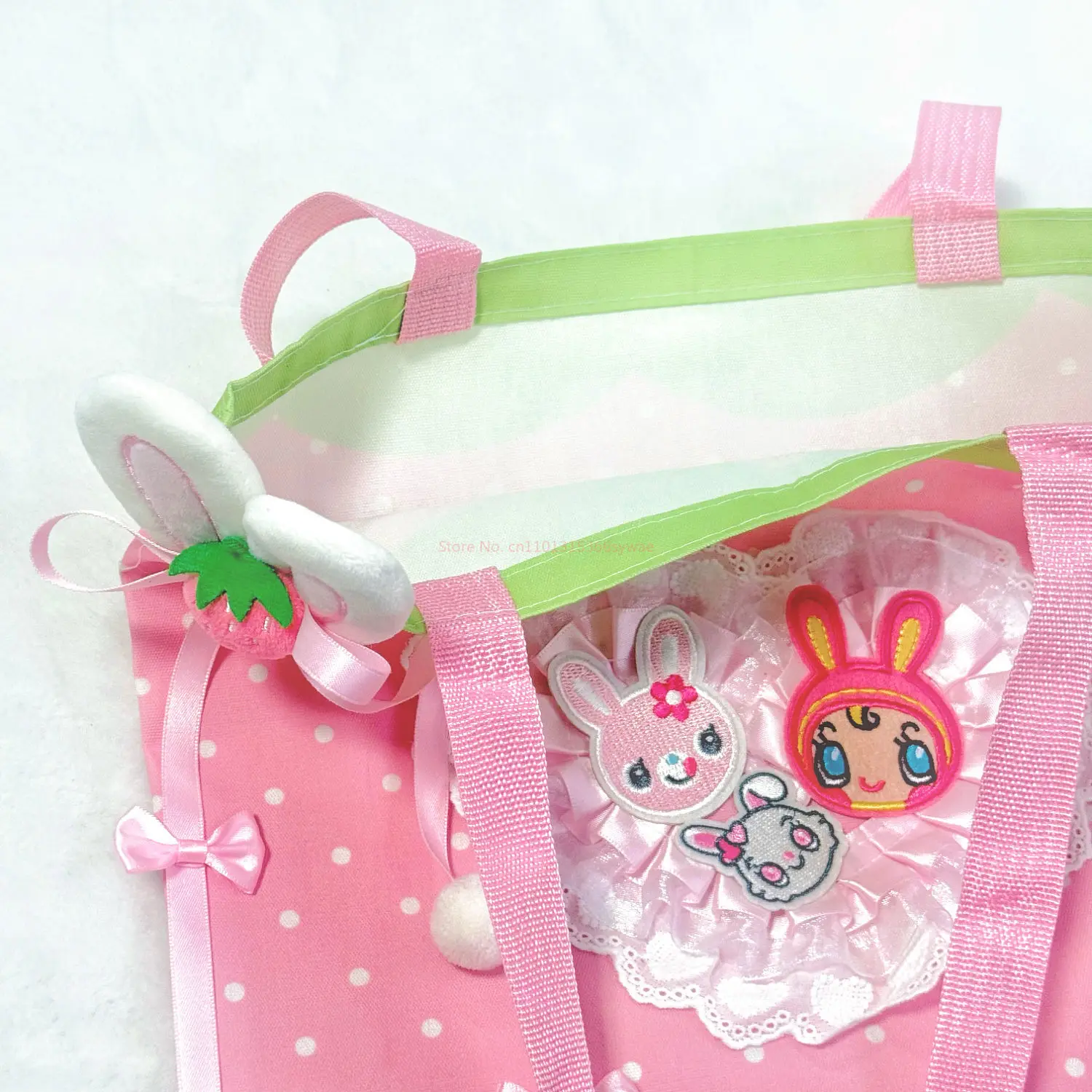 Tas Selempang Lucu Gaya Kartun Jepang Mezzopiano Subculture Y2k Aksesoris Pink Manis untuk Pelajar Sekolah