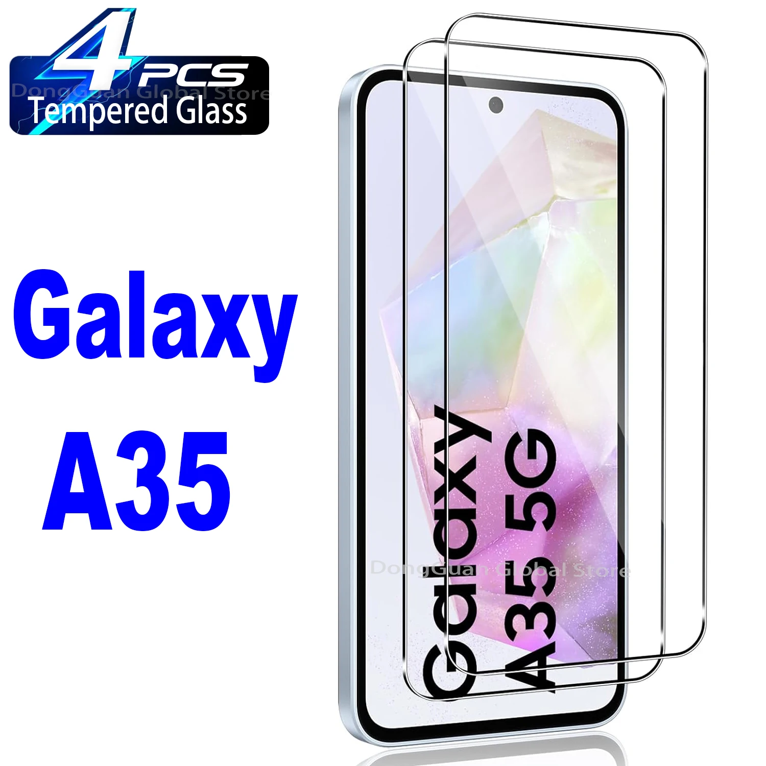 

For Samsung Galaxy A35 5G Tempered Glass Screen Protector Glass Film No Hole